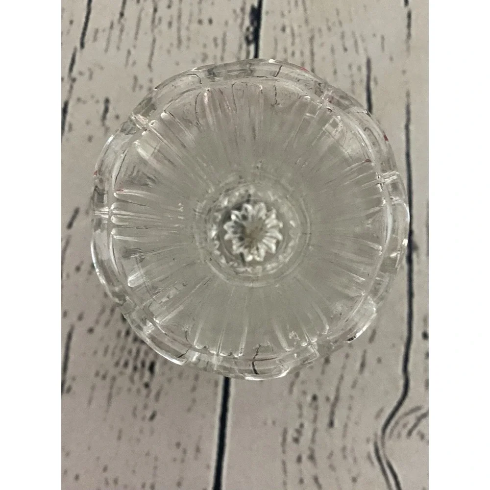 Small Crystal Glass Bud Vase Toothpick Holder 3